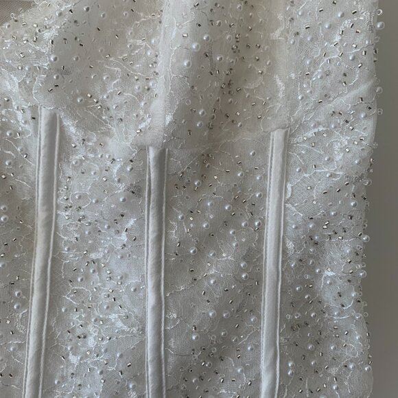 Meshki "Elsie" Pearl Beaded Bustier Top - Picture 7 of 9